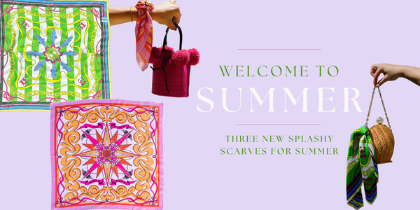 Three New Splashy Scarves for Summer!