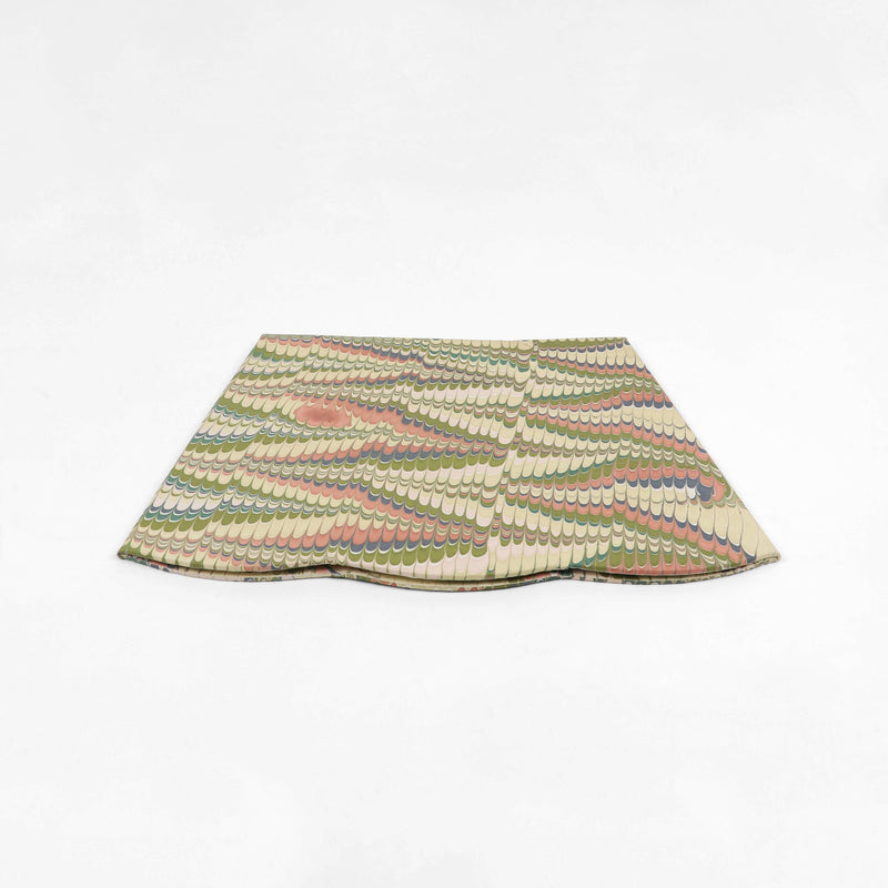 MARBLED SCALLOPED COLLAPSIBLE BASKET - MOSS MOUNTAIN
