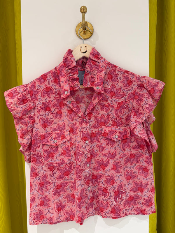 Oakley Top - Pink Floral