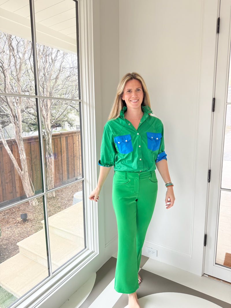 Lucky Snap - Paula Pant Green – Noble 31