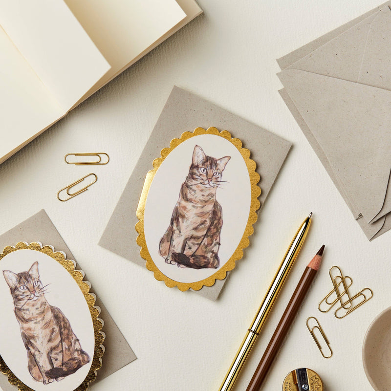 Tabby Cat Mini Card